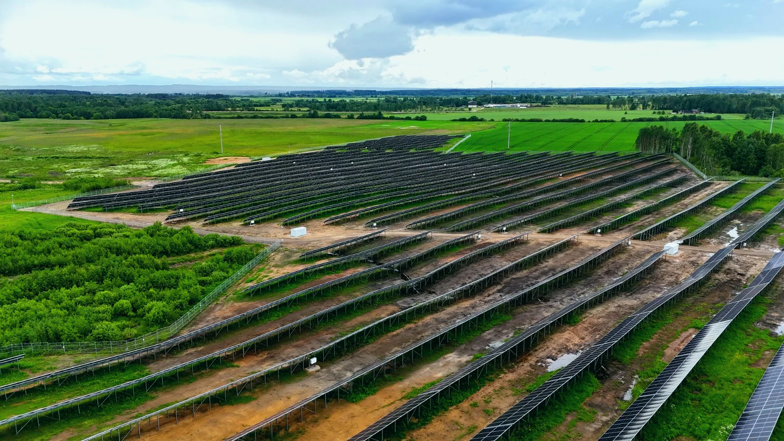 Saules elektrostacijas un ārējās elektroapgādes jaunbūve Liksna, Latvia