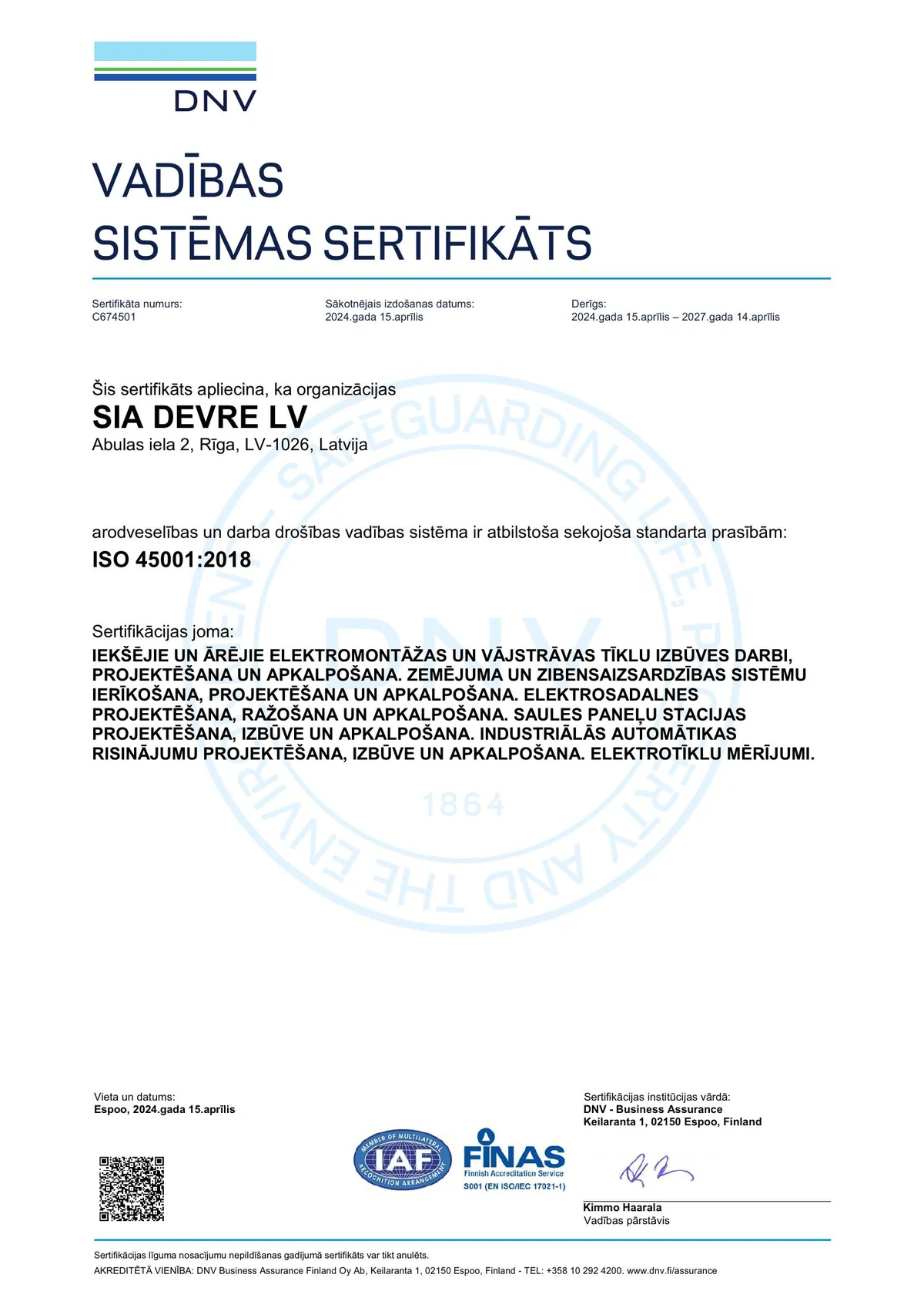 ISO 45001:2018